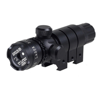 Kit de pointeur laser vert tactique portable avec support et interrupteur à pression à distance, outil d'alignement de visée laser de chasse réglable