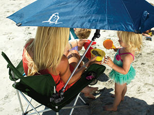 Bán buôn mái hiên ngoài trời dù để che nắng đi bộ đường dài bãi biển bữa ăn 210D Oxford Dày bãi biển Golf điều chỉnh ô với kẹp - Product Image 3