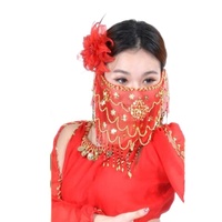 Voile tribal de danse du ventre pour femmes Nayaking avec accessoire de déguisement d'Halloween