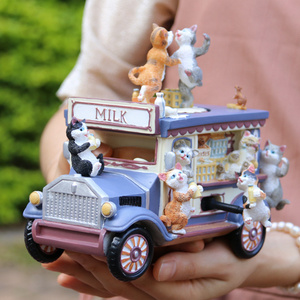 กล่องดนตรีลายการ์ตูน, กล่องดนตรีรูปแมวกล่องดนตรีตามสั่ง - Product Image 3