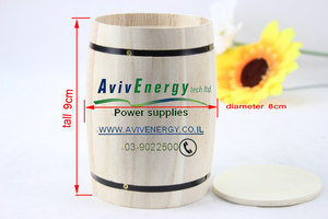 Baril de stockage de grains de café en bois personnalisé, seau écologique - Product Image 2