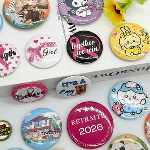Botones Personalizados con Logotipo, Insignias con Texto e Imagen, Botones Metálicos con Pinback, Venta al Por Mayor de Fábrica - Product Image 2