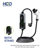 Nouvelle borne de recharge AC pour véhicules électriques HCD 3,5 kW 7 kW 11 kW 22 kW Type 2, station de charge rapide portable murale pour la maison, 16 A 32 A Niveau 2, entrée 230 V-400 V