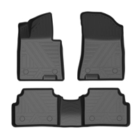 Alfombrilla Interior de cuero de PVC para suelo de coche, alfombrillas para pies de coche, revestimientos de suelo de TPE para Hyundai Sonata Tucson Palisade