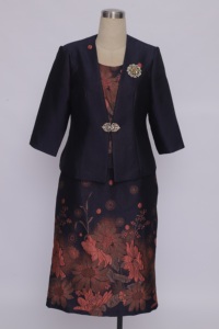 Robe d'église en tissu polyester très vendue, tissée, douce, en spandex, motif floral, élégante, taille plus, pour femmes - Product Image 5