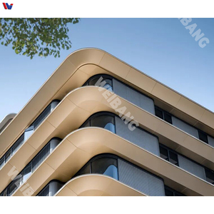 Système de façade murale en aluminium moderne pour bâtiments, murs extérieurs personnalisés pour bureaux commerciaux et hôtels - Product Image 3