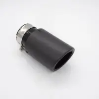 Cars Wholesale China Supplier Hypotenuse Roll Mouth Stainless Steel Carbon Fibre Low Gloss Automobile Exhaust Muffler Pipe For Cars