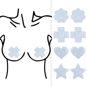 Pegatinas Adhesivas Impermeables y Transpirables para Pezones, Cubrepezones sin Costuras, Desechables, para Mujer, Ideales para Fiestas Rave - Product Image 2