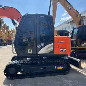 Miniexcavadora de orugas Hitachi ZX70/EX100W usada, origen japonés, motor Isuzu Yanmar de 5-6 toneladas, motor de bomba de peso operativo incluido - Product Image 3