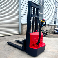 Nouveau transpalette électrique à batterie Newton 1 tonne, transpalette à conducteur accompagnant, transpalette électrique, chariot élévateur électrique, garantie 3 ans