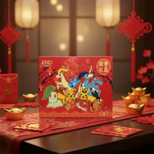 Chinese Version Pokemoned Presale Trading Card Game 2026 Chinese New Year Gift Box sealed Booster Box