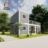 Villa de luxe à deux étages en conteneur à Barbade, maison préfabriquée, petit bureau en conteneur