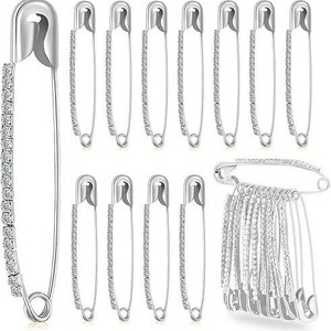 Broche de sécurité dorée pour sari, idéale pour la décoration de robes de mariée, pour maintenir les drapés lourds et les plis de la taille des saris, pour filles et femmes. - Product Image 4
