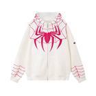 Felpa con Zip Ricamata da Uomo Modelli Autunnali Oversize Coppia Streetwear Eroi Marvel Felpa con Cappuccio Spider - Product Image 6