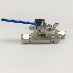 Vanne à boisseau sphérique NAI-LOK <span class=keywords><strong>série</strong></span> BR 1/4 OD 1000 psi en acier inoxydable 316 à double ferrule pour système de tuyauterie de gaz de laboratoire - Product Image 1