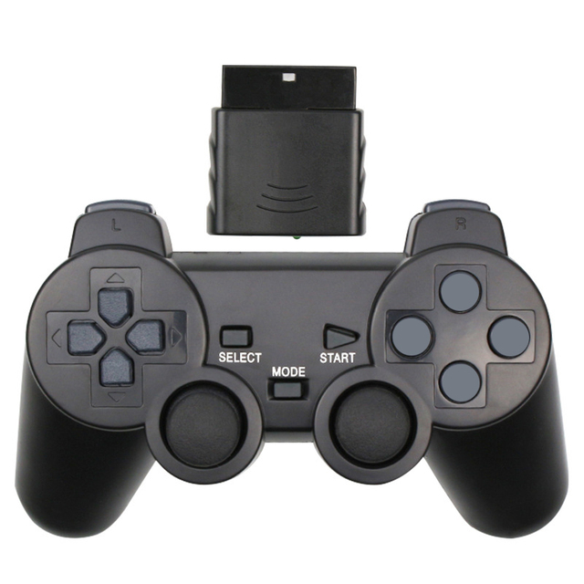 2.4GHz Wireless Controller Joystick Gamepad with Vibration Motor for Sony Playstation 2 PS2 Game Console