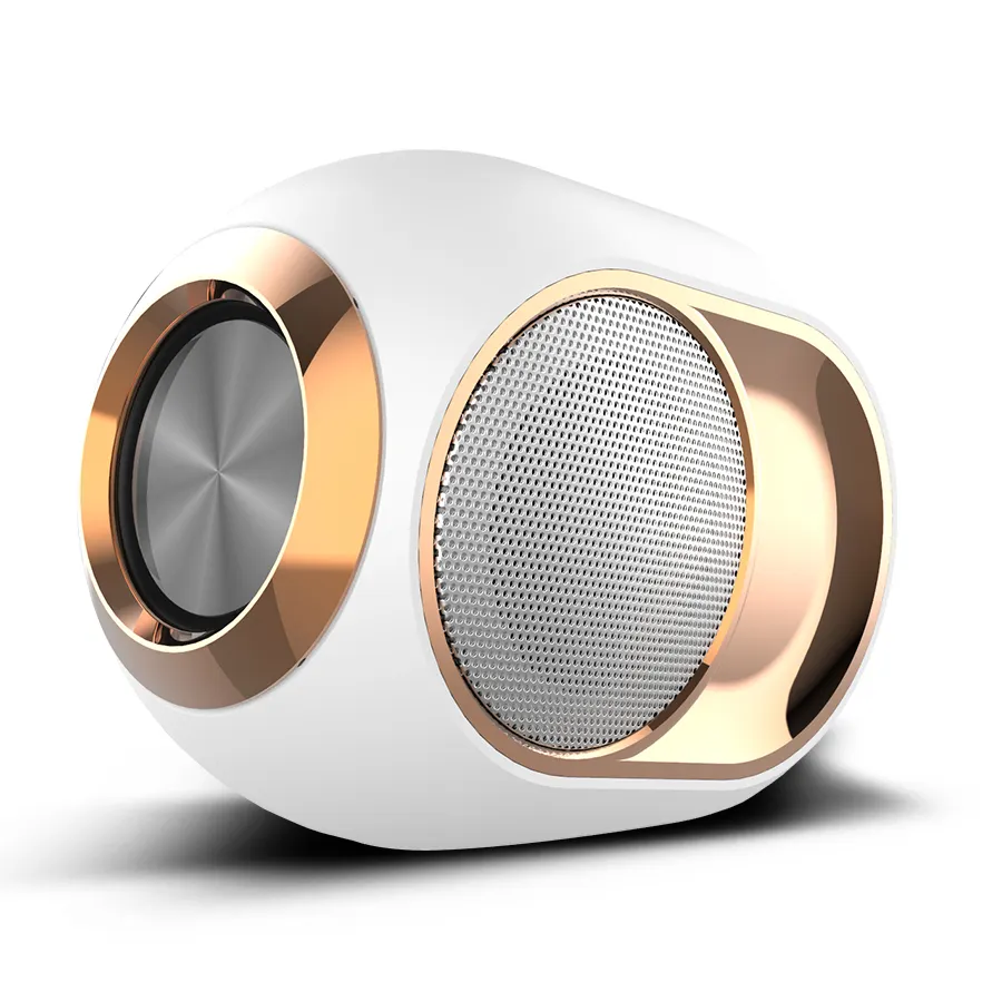 Minialtavoz inalámbrico Bluetooth para exteriores, altavoz estéreo con huevos dorados, Hifi, venta al por mayor