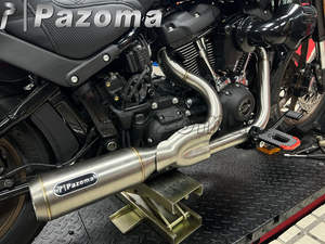 Tuyaux d'échappement soudés TIG pour Harley <span class=keywords><strong>M8</strong></span> Softail Low Rider S ST <span class=keywords><strong>Fat</strong></span> Street <span class=keywords><strong>Bob</strong></span> Standard Slim Deluxe 2018-2025 - Product Image 6