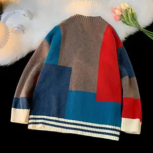 Manufacturer Provide Custom Cardigan Sweater For Men Knitted Long Sleeve Sweaters With Buttons