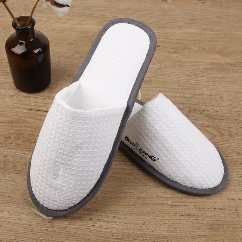 Disposable Gold Velvet Slippers Adults Five