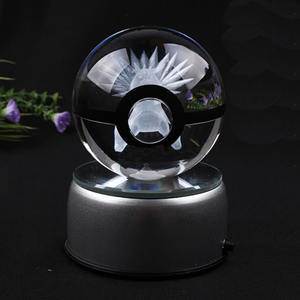 Nuevo Estilo, Cristal <span class=keywords><strong>Typhlosion</strong></span> K9 de 50 mm, Tallado con Láser, Bola de Juguete de Moda para Niños, para Regalo o Recuerdo - Product Image 1