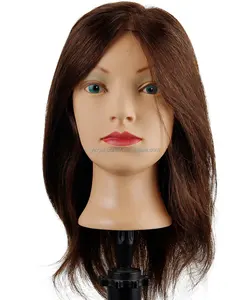 Human Hair Mannequin Head For All Purpose Practicing Styling Training Head Manikins Dummy Doll Head Hair Mannequins