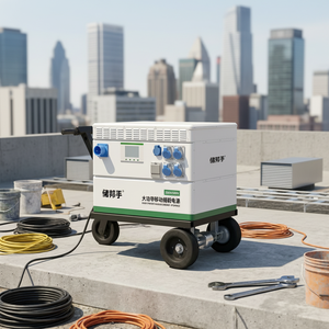 สถานีพลังงานแบบพกพา MPPT 220V/380V ที่เก็บพลังงานมือถือความจุสูง24kW การก่อสร้างตั้งแคมป์บริสุทธิ์20kW 24kWh - Product Image 3