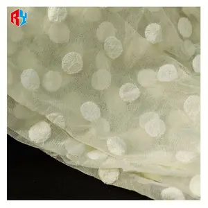 Value for money polyester dot embroidery fabrics wholesale embroidery mesh lace fabric