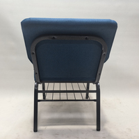 Chaise d'église et chaise d'auditorium en métal empilable avec logo, prix de gros Chine