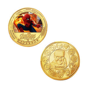 5 Pièces de Monnaie Commémoratives Spider-Man Thème Films Classiques Américains Dorées Marvel Super Héros Cadeaux de Collection - Product Image 6