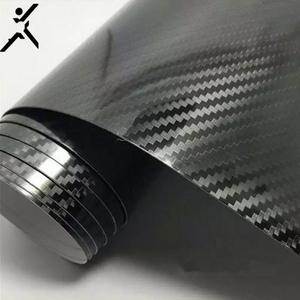Film en Fiber de <span class=keywords><strong>carbone</strong></span> auto-adhésif PVC haute brillance 1.52x18M 3 couches 6D <span class=keywords><strong>7D</strong></span> pour voiture - Product Image 2