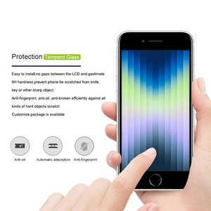Nuglas 10 Pack Anti graffio 2.5D 9H protezione dello schermo in vetro temperato per <span class=keywords><strong>iPhone</strong></span> <span class=keywords><strong>SE</strong></span> 2022 <span class=keywords><strong>2020</strong></span> - Product Image 2