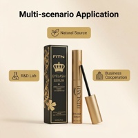 Sérum de croissance des cils et des sourcils, biotine naturelle, huile de ricin, peptide, épaississant, allongeant, doux, végétalien, imperméable, sans prostaglandine