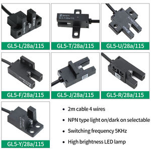 เซ็นเซอร์ตรวจจับร่อง Mt-PepperI+Fuchs รุ่น GL5-T/43A/115 แบบ T-Design ขนาด 5 มม. สวิตช์โฟโตอิเล็กทริกแบบ U PNP NO+NC สายยาว 2 เมตร ของแท้จาก P+F - Product Image 5