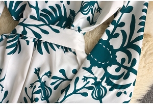 Robe tunique d'été à manches longues et revers pour femmes, taille haute, simple boutonnage, multi-boutons - Product Image 5