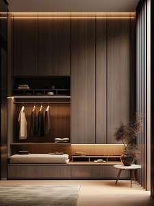 l Shape Almirah <b>Wardrobe</b> with Dressing Table Clothes Organizer Walk in Closet <b>Wardrobe</b> - Product Image 6