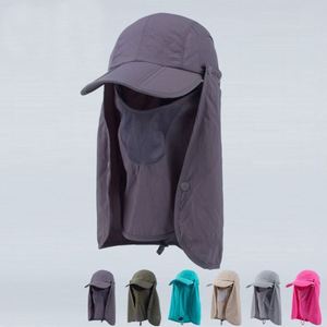 Flying Summer Unisens Outdoor Hat Face Cover 360-degree <b>Sunscreen</b> Travel Sports Cap Unisex Model F - Product Image 3