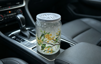 Diffuseur d'arômes à cristaux de glace grande capacité, évaporation naturelle, fixation sur grille d'aération, désodorisant de luxe multi-usage pour voiture, longue durée