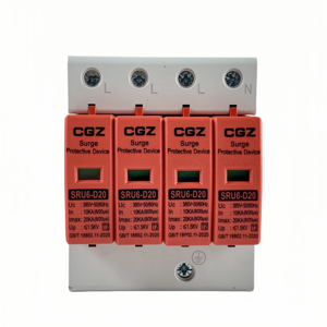 Hot Sale AC SPD 3P+N Solar System Surge protection Devices Surge Suppressor Spike Suppressors - Product Image 1