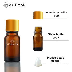 Botella de Vidrio Marrón de Lujo <span class=keywords><strong>para</strong></span> Aceites Esenciales con Caja Cilíndrica Blanca - Product Image 2
