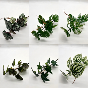 Plantes artificielles vertes, feuillage, vigne, feuilles de vigne, feuilles de <span class=keywords><strong>patate</strong></span> <span class=keywords><strong>douce</strong></span> et branches de bonsaï réalistes pour la décoration intérieure - Product Image 1