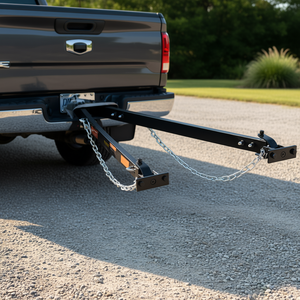 Acoplador de barra de remolque Db Wholesale de 5500 lb, montaje en parachoques, acero aleado con recubrimiento en polvo, cadenas para piezas de remolque - Product Image 2