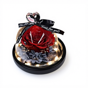 Cúpula <span class=keywords><strong>de</strong></span> Cristal en Forma <span class=keywords><strong>de</strong></span> Corazón con Rosa, Producto Terminado, Corazón Color Durazno, Rosa para el Día <span class=keywords><strong>de</strong></span> San Valentín, Regalo Creativo Personalizable - Product Image 2