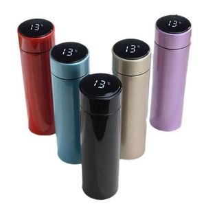 Bouteille d'eau isotherme en acier inoxydable avec marqueur de temps design et affichage de la température LED, bouteille intelligente - Product Image 1