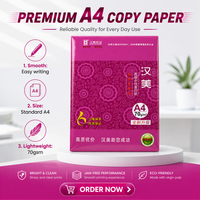 Papier à copier en rouleau A4 70 g/m² blanc grand format à prix compétitif pour imprimerie