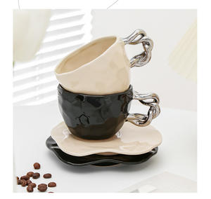 Ensemble tasse et soucoupe à café au design élégant, style INS, pour le thé de l'après-midi à la maison, en céramique, avec coffret cadeau - Product Image 5