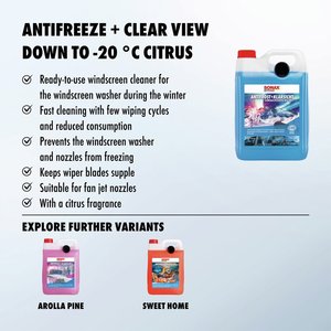 Líquido Limpiaparabrisas Anticongelante y de Visibilidad Clara para Citrus, -20 Grados Celsius, 5 Litros, Listo para el Invierno, el Más Vendido - Product Image 2