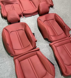 Fundas de Asiento de Cuero Nappa Personalizadas, Resistentes al Desgaste, Diseño Deportivo, Juego Completo, para <span class=keywords><strong>Audi</strong></span> <span class=keywords><strong>A1</strong></span> A2 A3 A4 A5 A6 A7, Venta Caliente YLC - Product Image 1