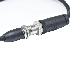 M12 IP67ตัวเชื่อมต่อกันน้ำรหัส8pin ประกอบกึ่งพลาสติกตัวผู้ถึง2ด้านหลังซ็อกเก็ตตัวเมีย PG9สายอะแดปเตอร์ M12 - Product Image 5