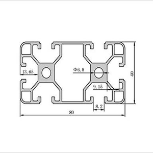 ช่อง /t อะลูมิเนียมขึ้นรูป6063 3030กำหนดเองสำหรับกรอบหน้าต่าง - Product Image 4